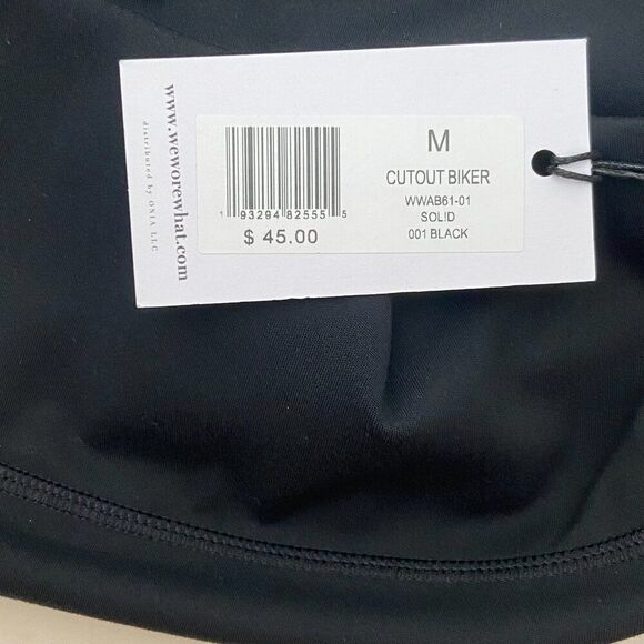 New WeWoreWhat Black Cut Out High Waist Biker Shorts Revolve, Size M - Picture 13 of 14